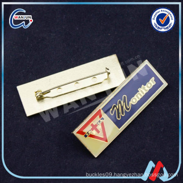 Rectangular Shape Custom Metal Pin Badge